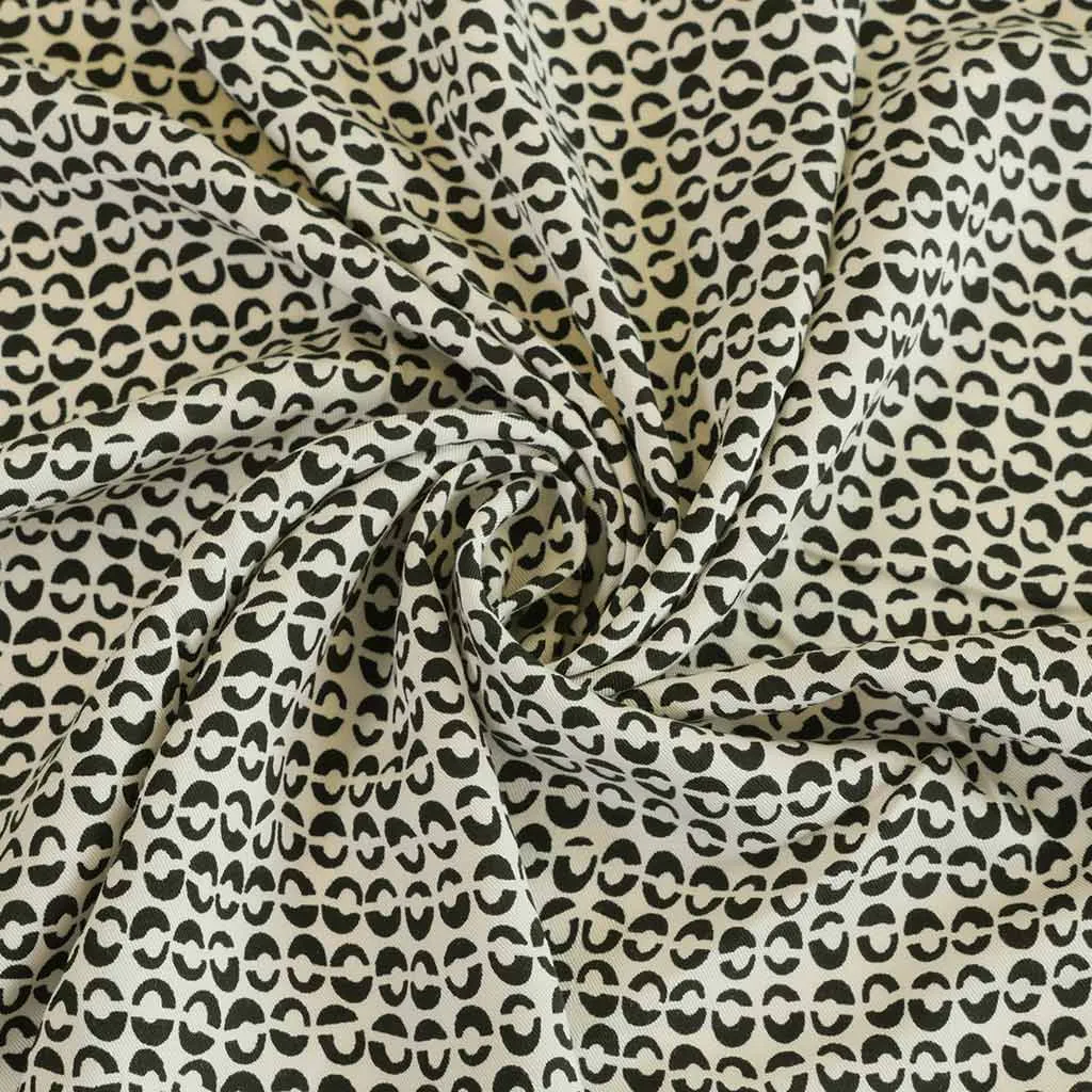 Linz - Light Cream Ds Viscose Woven Twill Fabric Sample