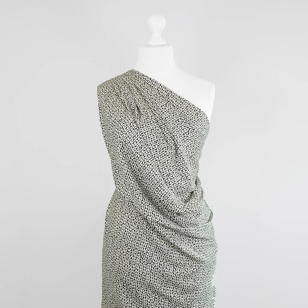 Linz - Light Cream Ds Viscose Woven Twill Fabric Sample