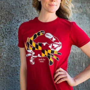 Maryland Full Flag Crab (Red) / Shirt