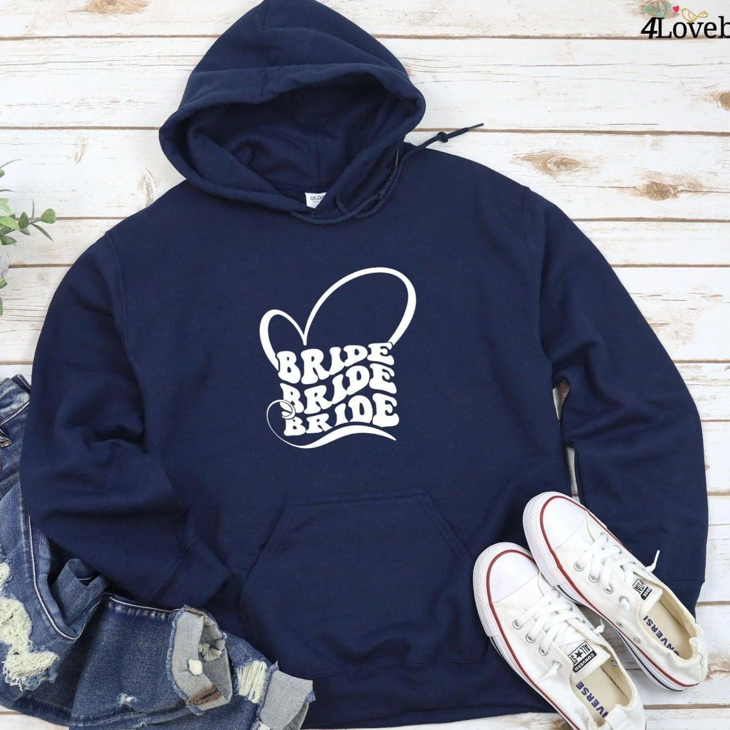 Matching Set: Bride & Bridesmaid Outfits, Wedding Gifts for Her, Tops & Tees