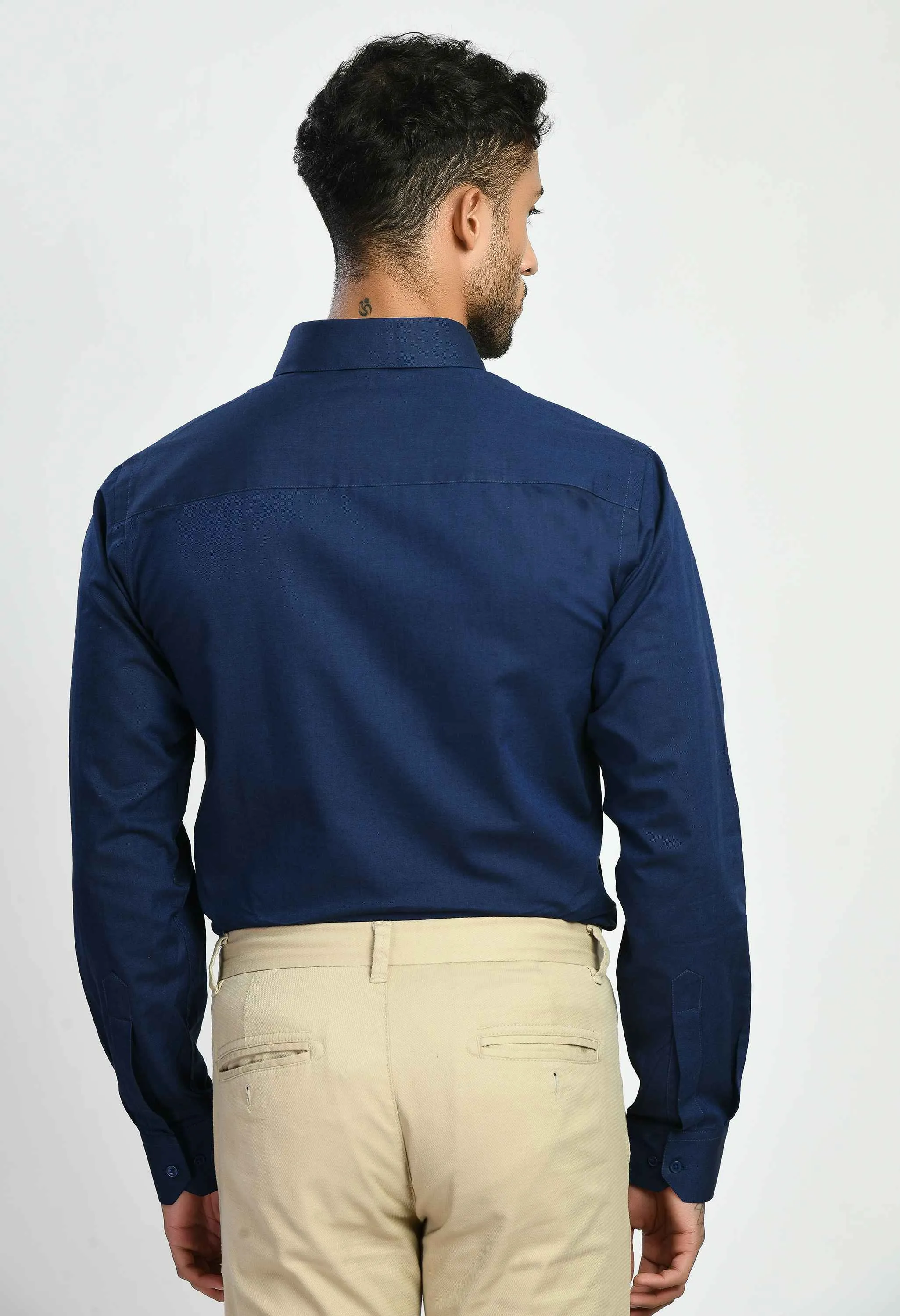 Men's Full Sleeves Regular Fit Formal Shirt