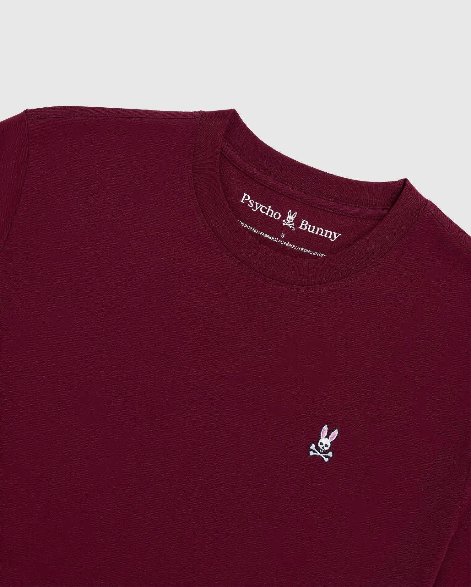 Men's Psycho Bunny Classic Crew Neck Tee Crimson