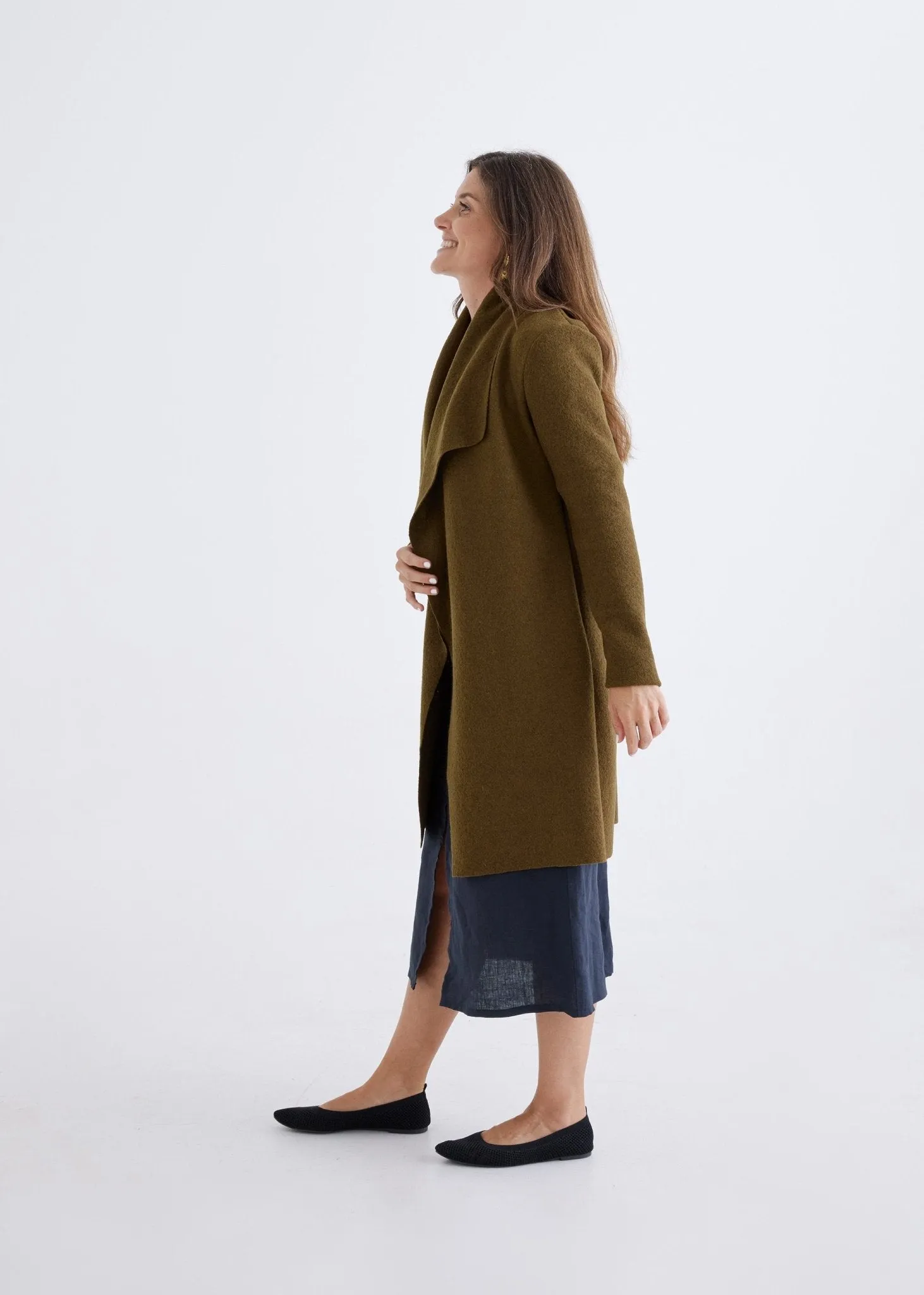 Merino Cardigan in Oregano