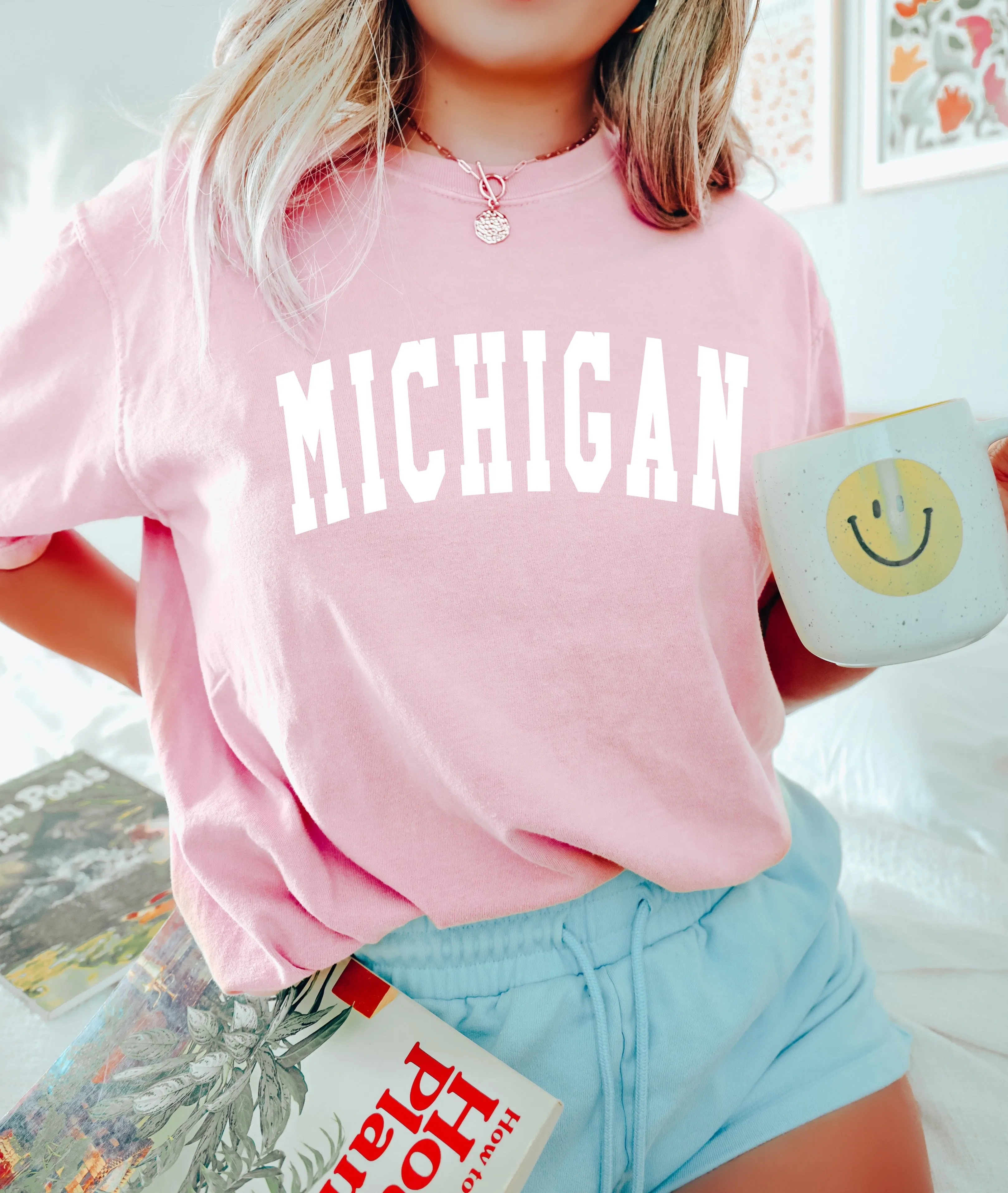Michigan State City Comfort Colors T Shirt (Condensed Font)