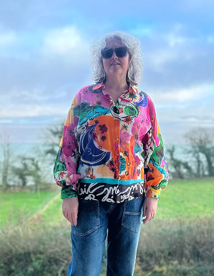 Milano Moon and Back Blouse