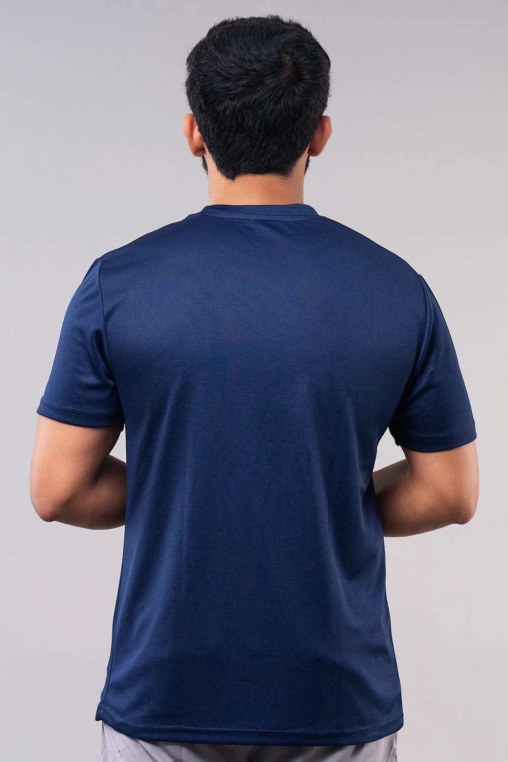 MINIMAL BUZZ VERSITY GRAPHIC T-SHIRTS - NAVY (D)