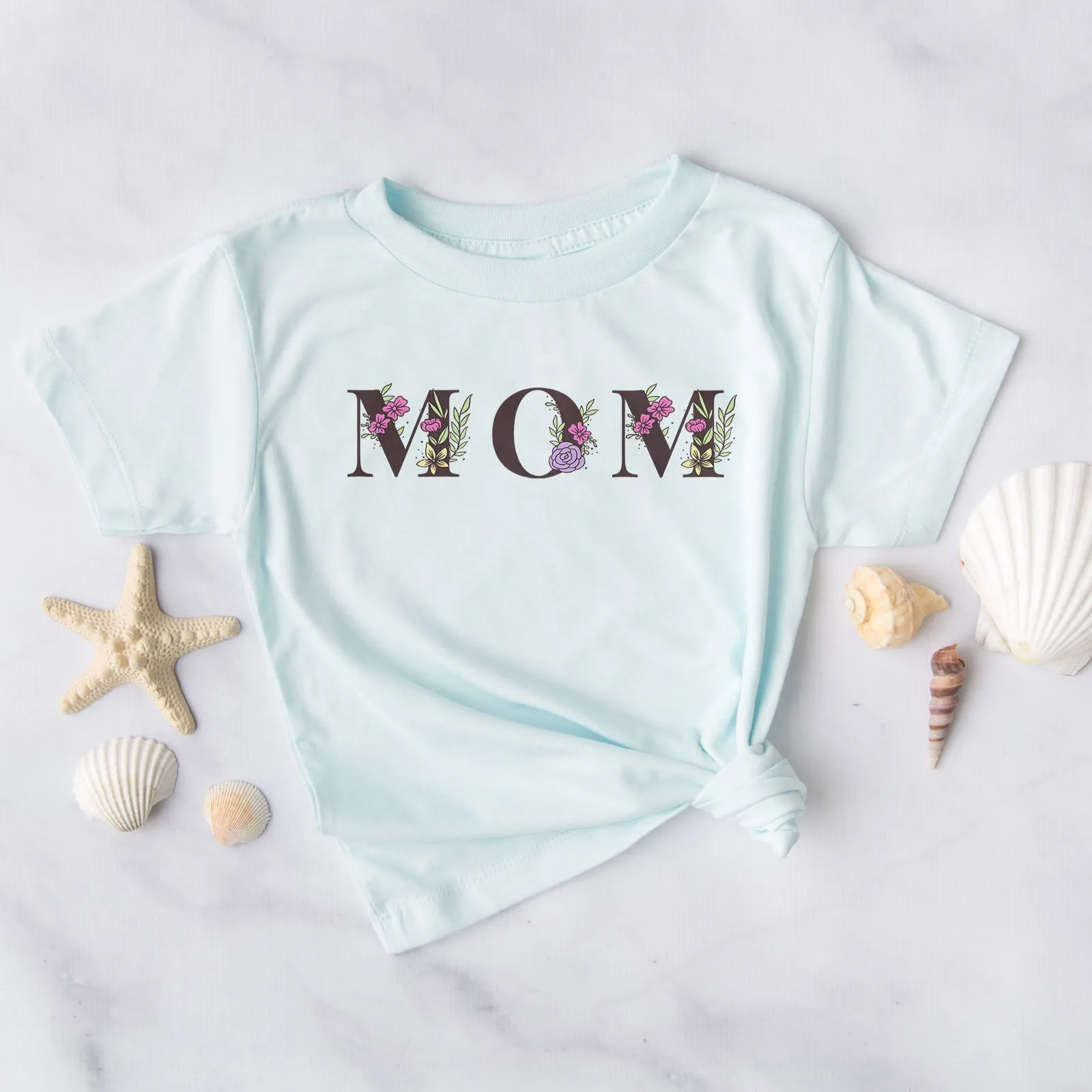 Mom Floral Tee Shirts For Women - Christian Shirts for Women - Religious Tee Shirts