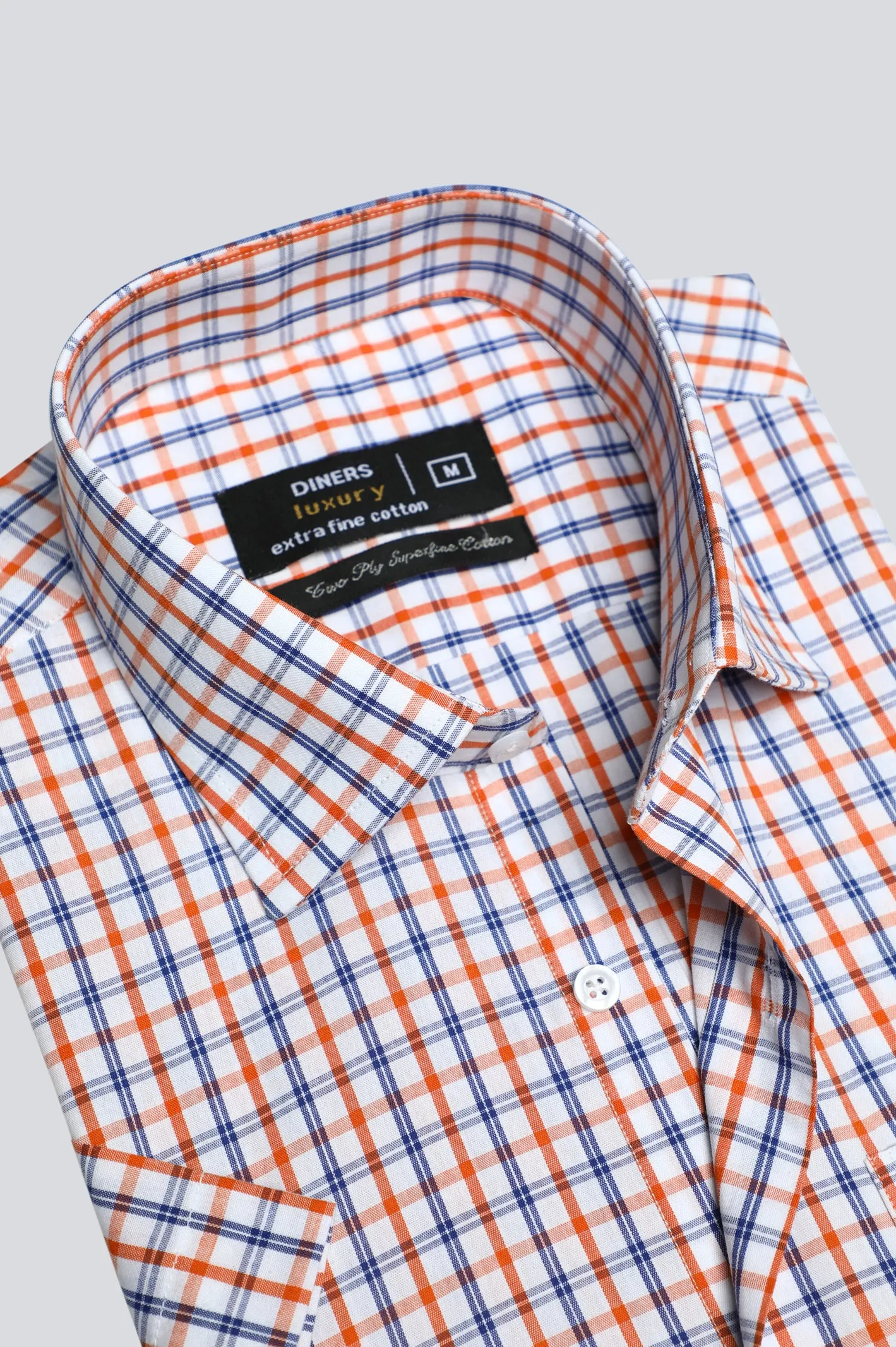 Multicolor Tattersall Check Formal Shirt (Half Sleeve)