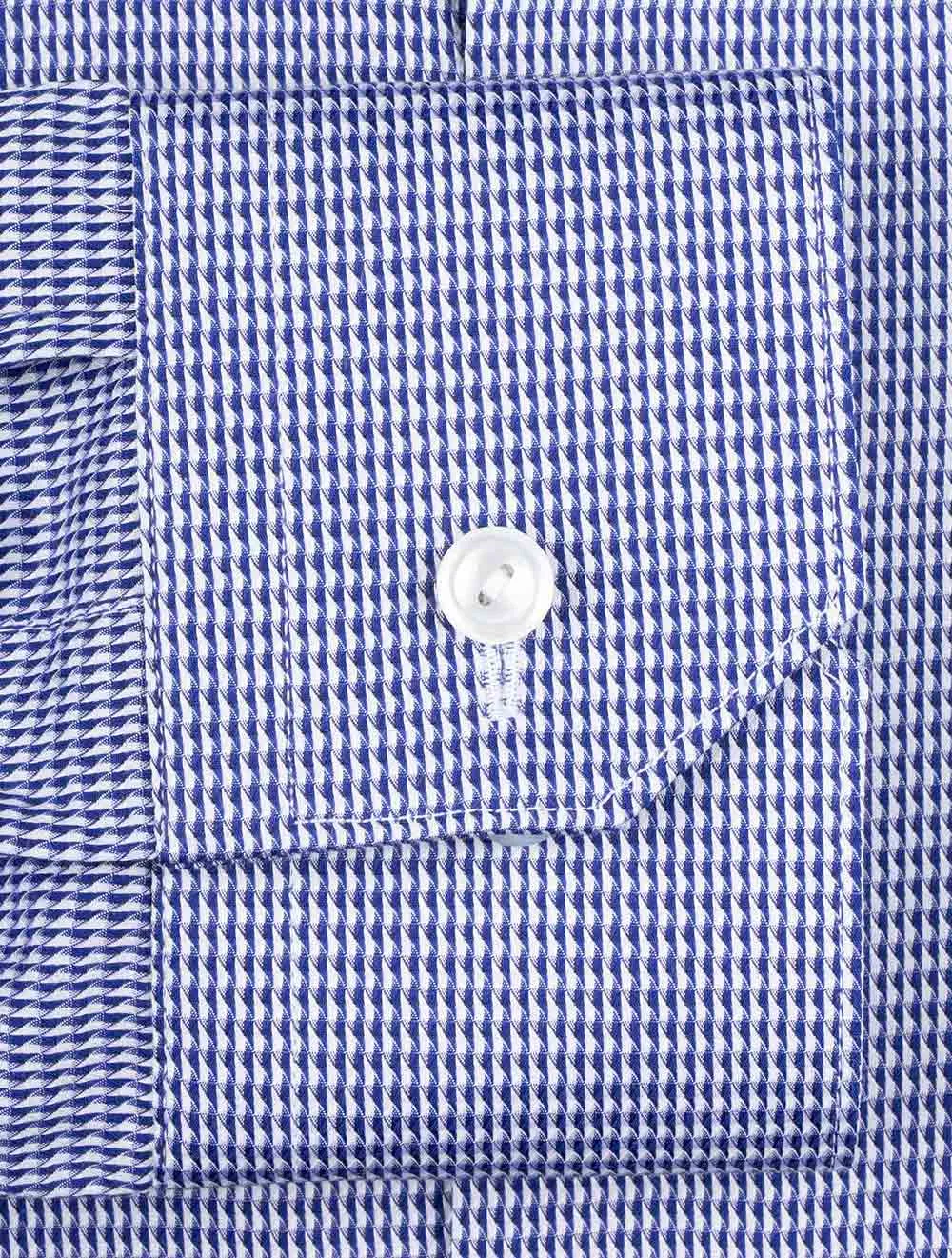 Navy Puppytooth Contemporary Shirt