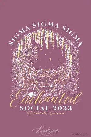 NEW Sigma Sigma Sigma Northwestern State University Enchanted Formal T-shirt