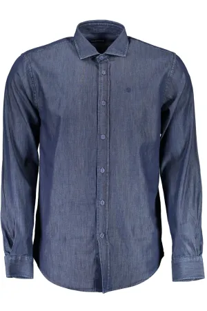 North Sails Blue Cotton Men Shirt