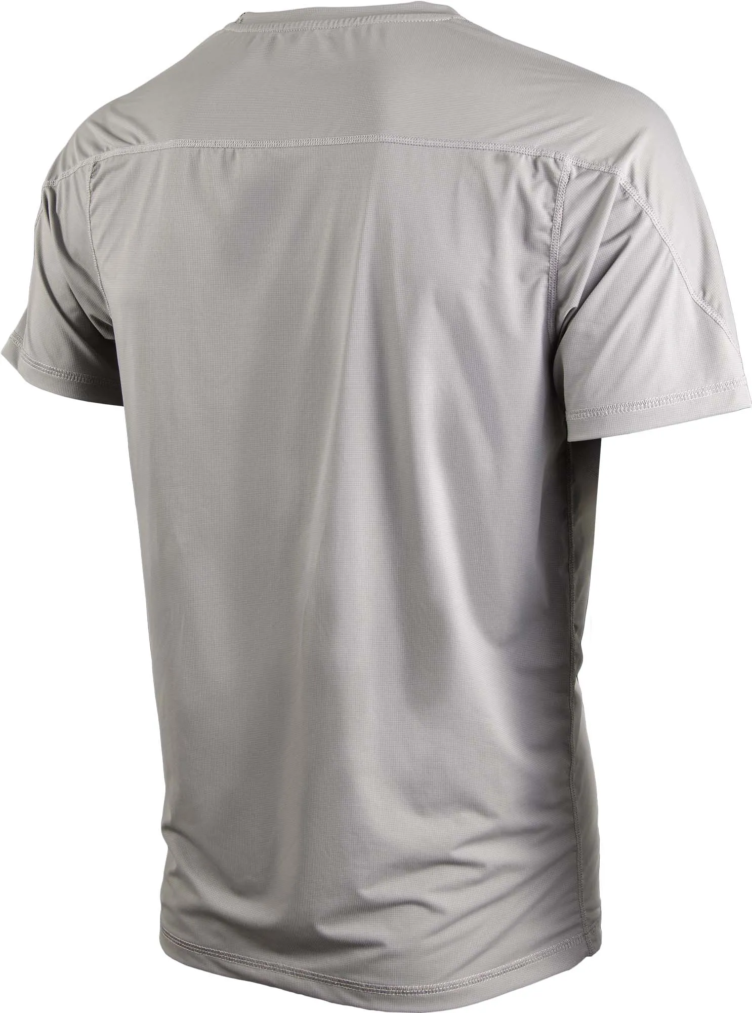 Nylon Short Sleeve Athletic Shirt 1pk Gray