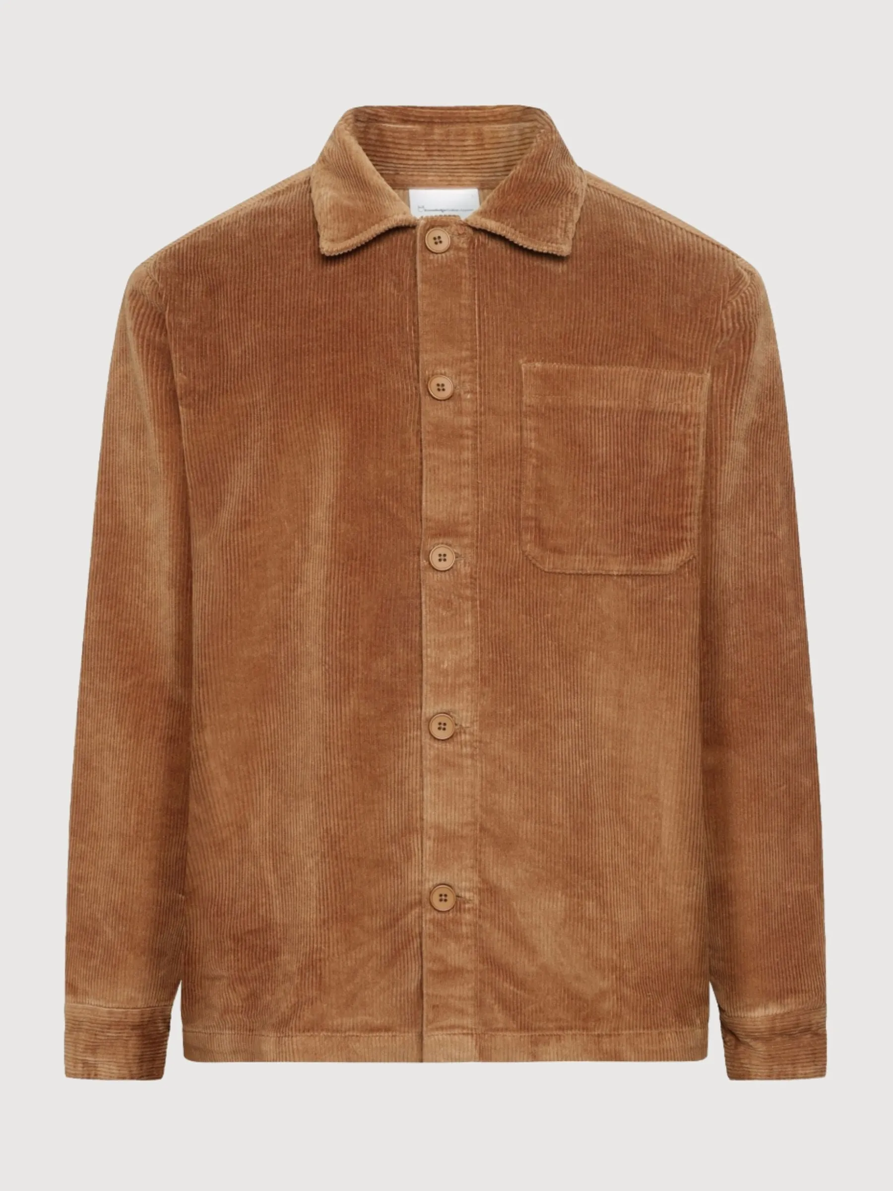 Overshirt Brown 8-Wales Corduroy Man | Knowledge Cotton Apparel