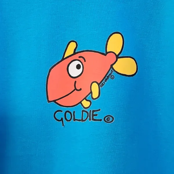 Ozi Varmints Cotton Solid T-Shirt - Goldie