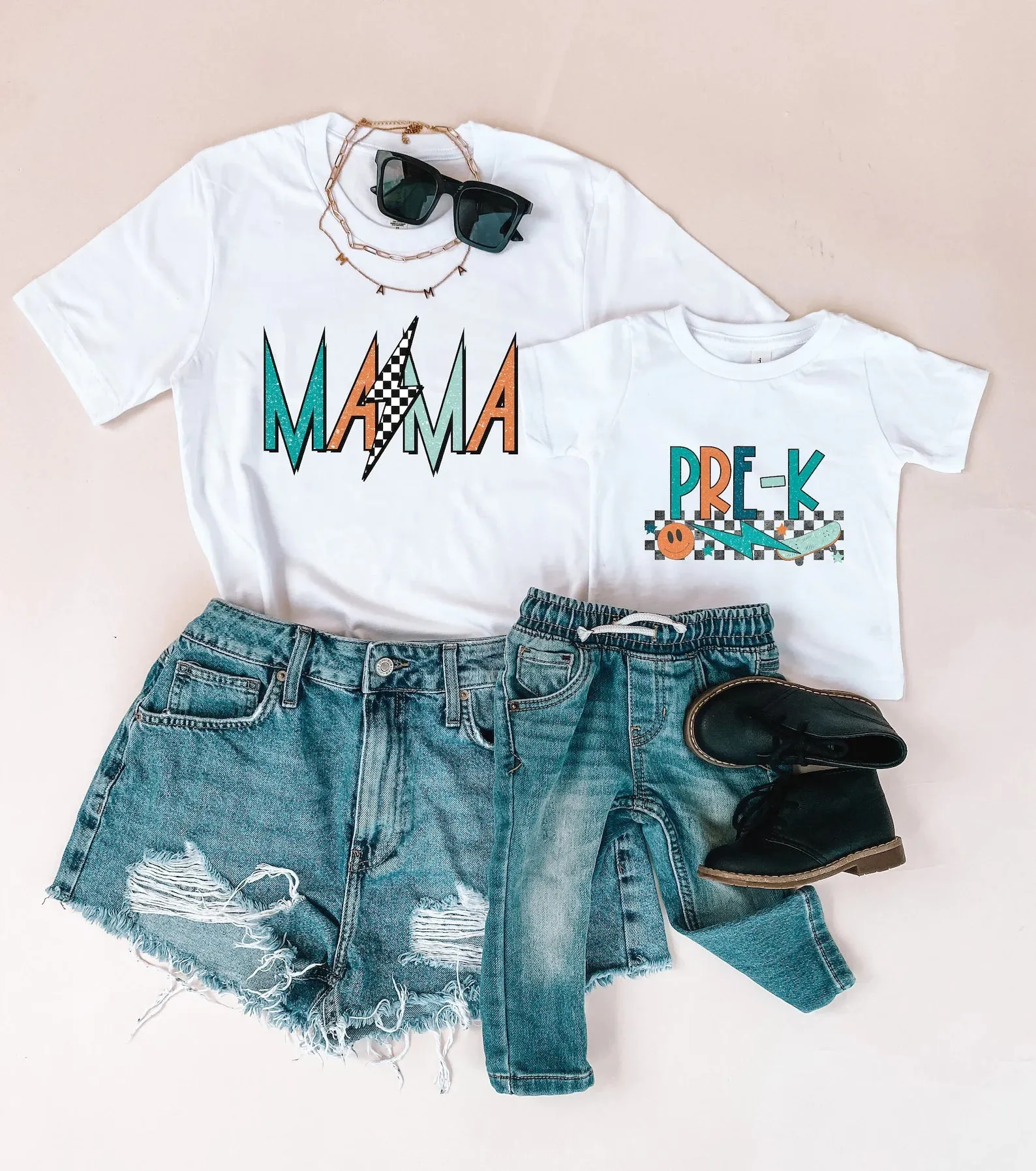 PreK Rocker Mama of Boy Shirts Matching Shirts