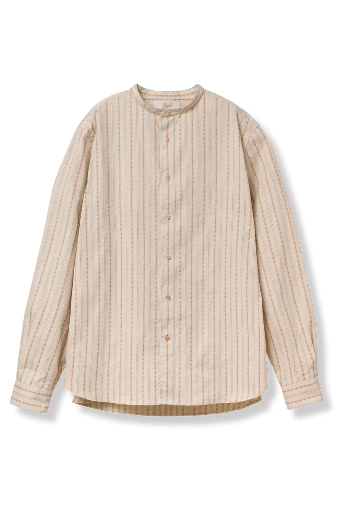 Prequel - S1001 Stand-up Collar Shirt Beige