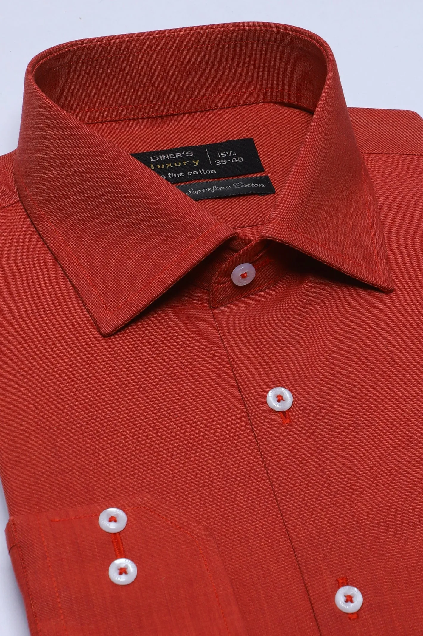 Red Plain Formal Shirt