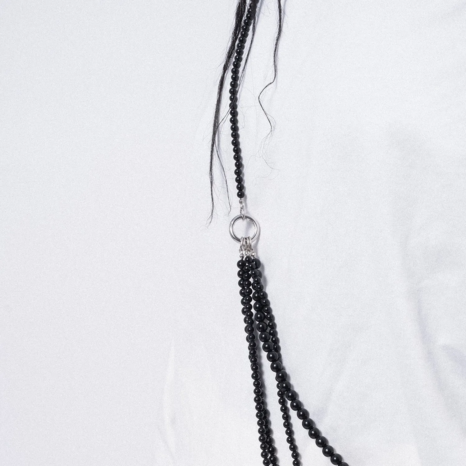 [RHODOLIRION] PS1156 MULTI LONG NECKLACE _ BLACK