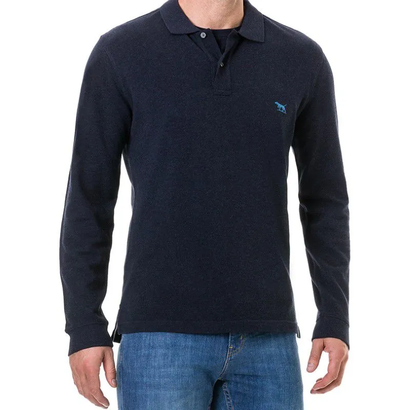Rodd & Gunn Mens L/S Polo Shirt  - Navy