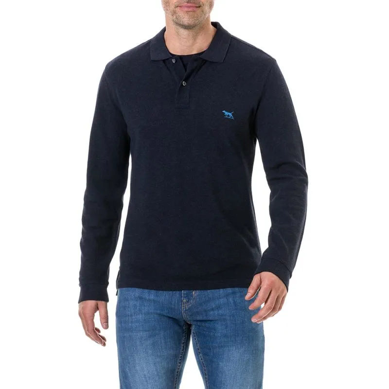 Rodd & Gunn Mens L/S Polo Shirt  - Navy