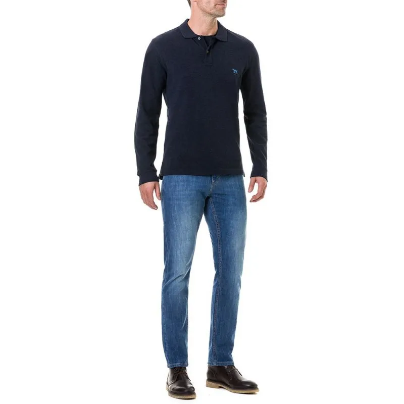 Rodd & Gunn Mens L/S Polo Shirt  - Navy