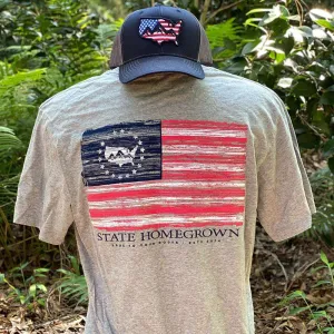 Rustic US Flag Tee