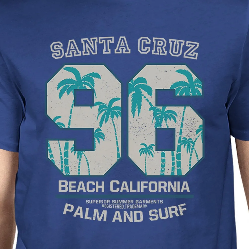 Santa Cruz Beach California Mens Royal Blue Shirt