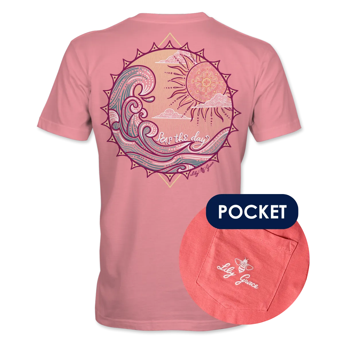 Seas the Day- Waves and Sunshine T-Shirt