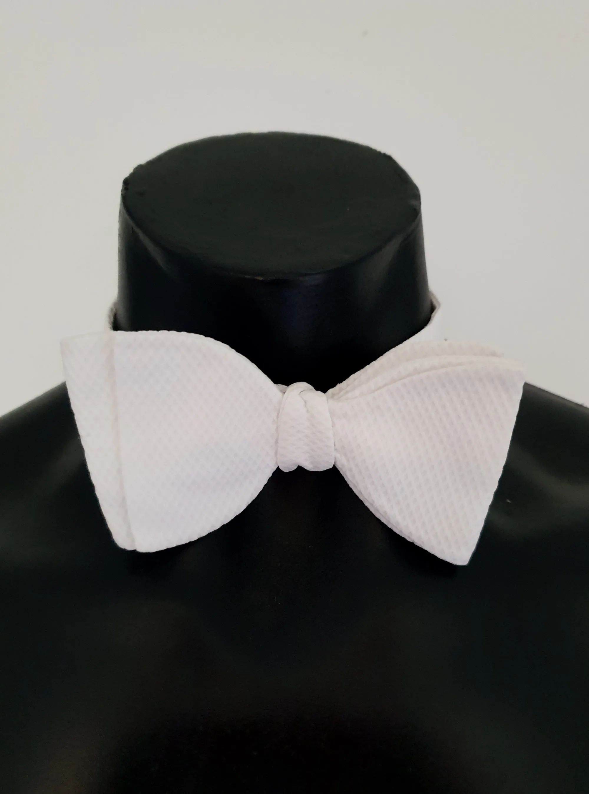 Selection of White Marcella Bow Ties - White Tie Formal