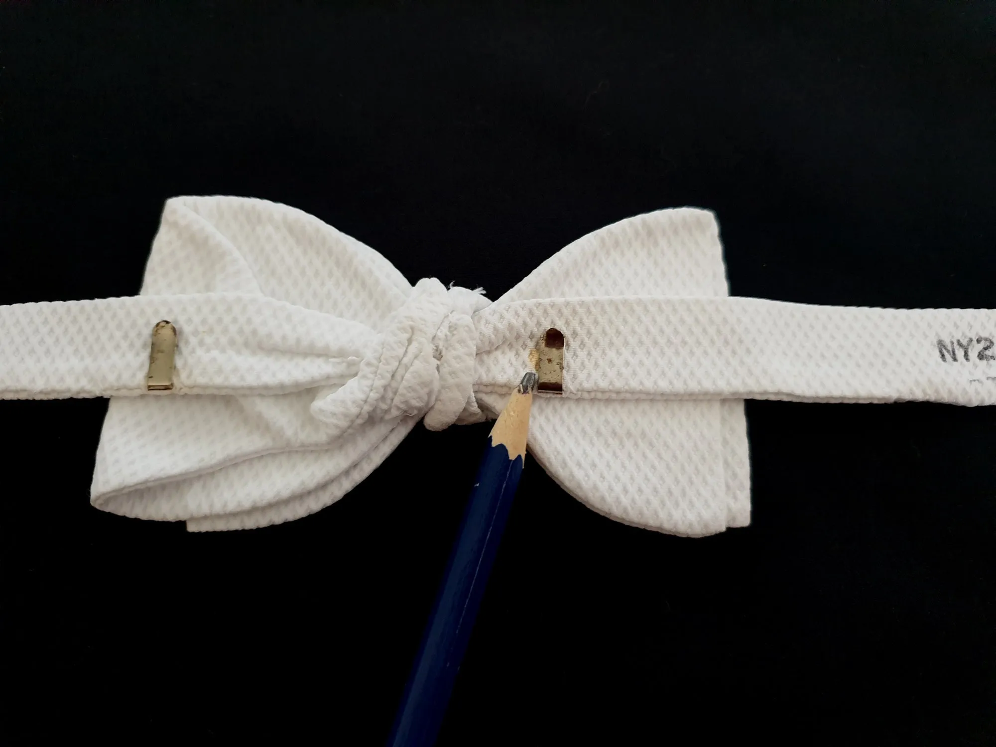 Selection of White Marcella Bow Ties - White Tie Formal