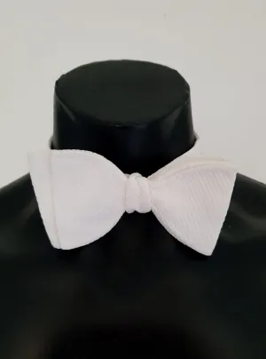 Selection of White Marcella Bow Ties - White Tie Formal