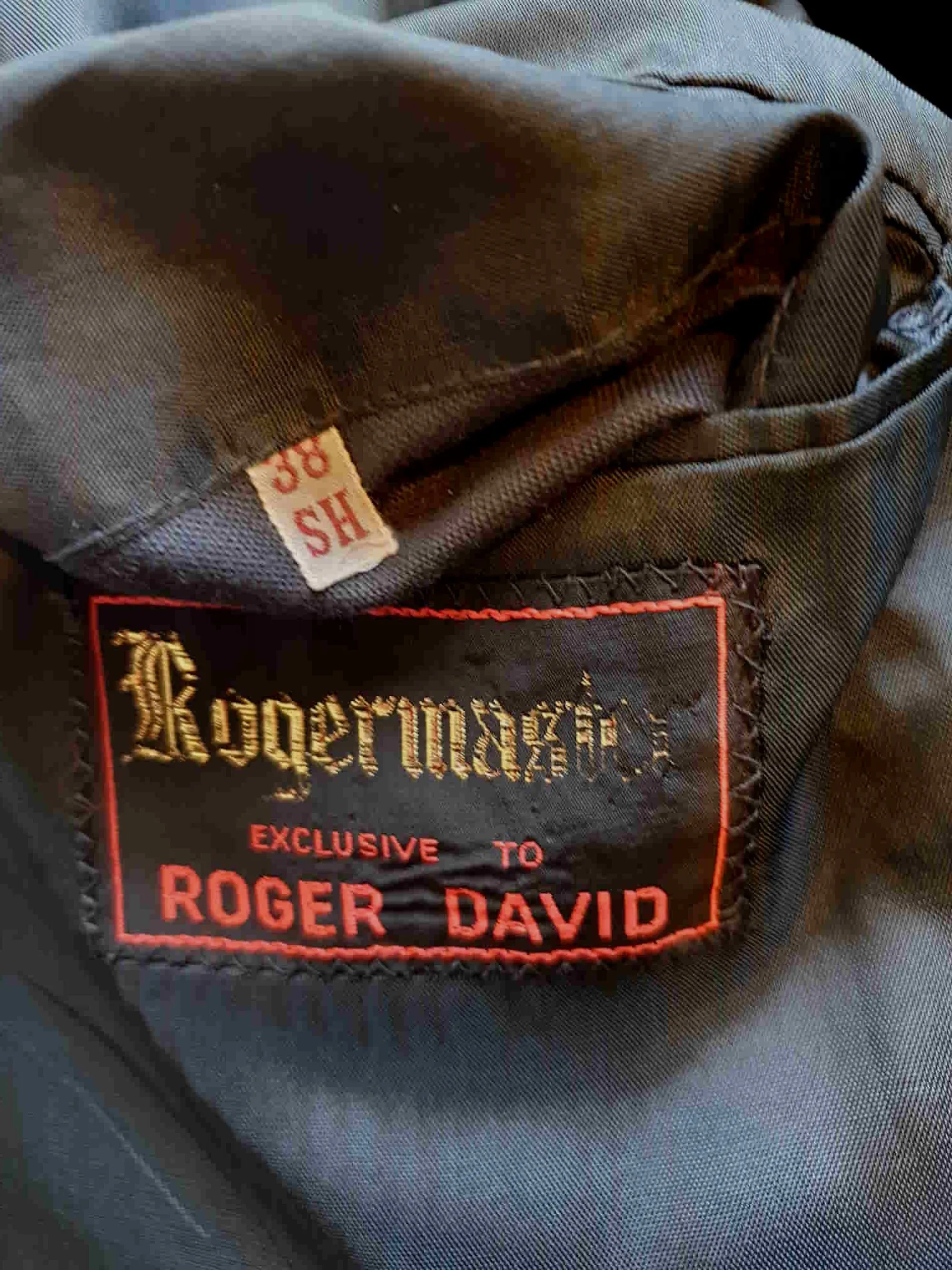 Shawl Lapel Wool Tuxedo Jacket by Roger David - Size 38 Short