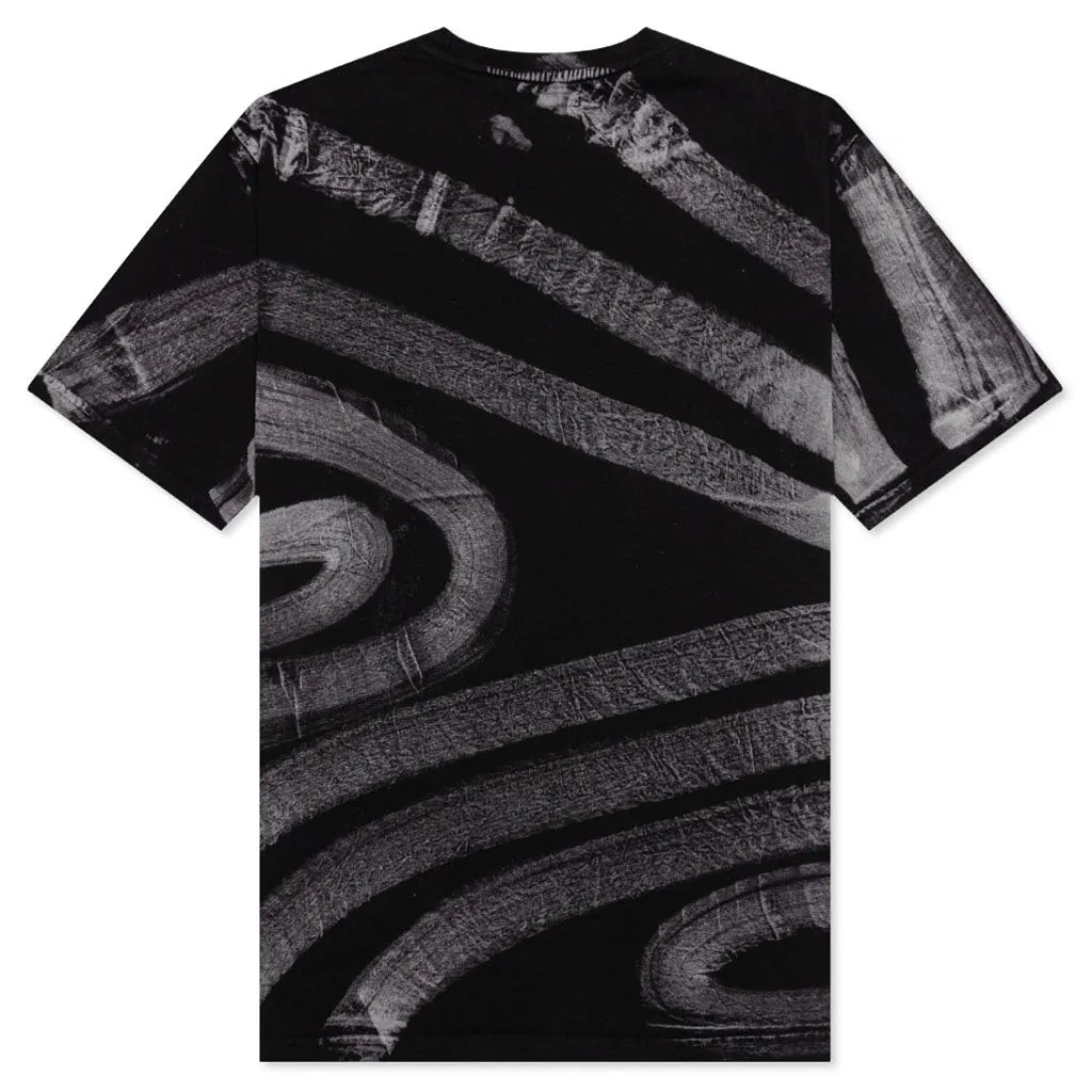 Smiley Happiness Within Tie-Dye T-Shirt - Black