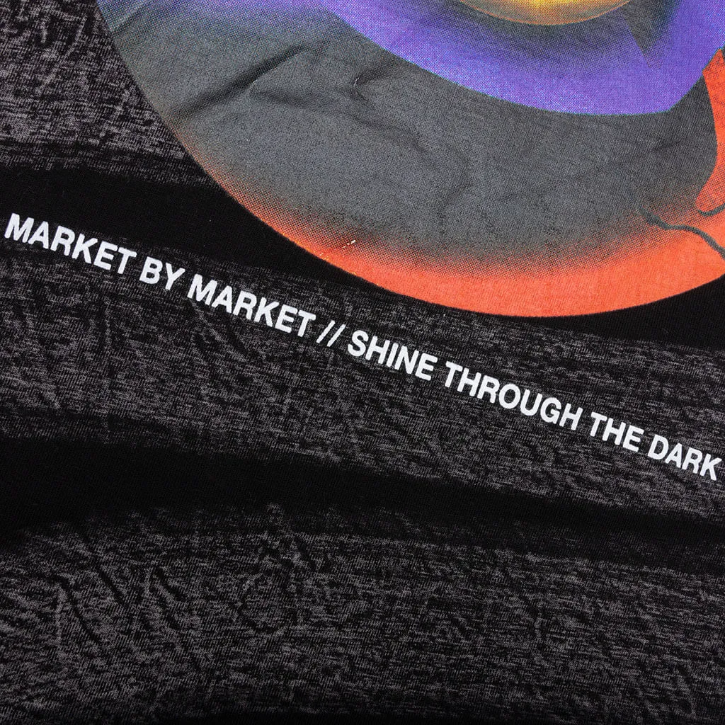 Smiley Happiness Within Tie-Dye T-Shirt - Black