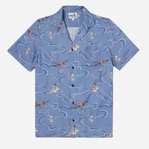 SOUTH SEAS CAMP SHIRT - INFINITY BLUE