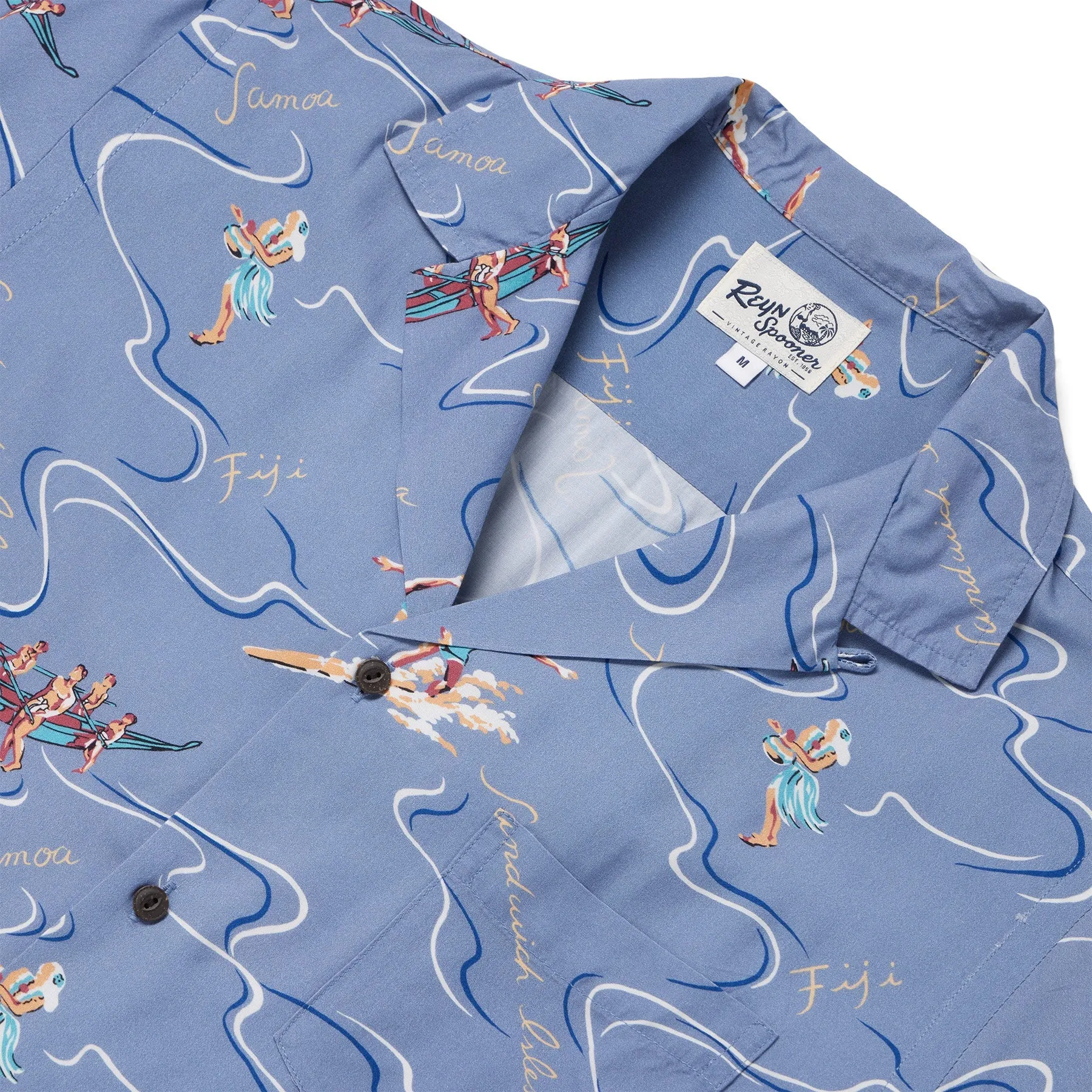 SOUTH SEAS CAMP SHIRT - INFINITY BLUE