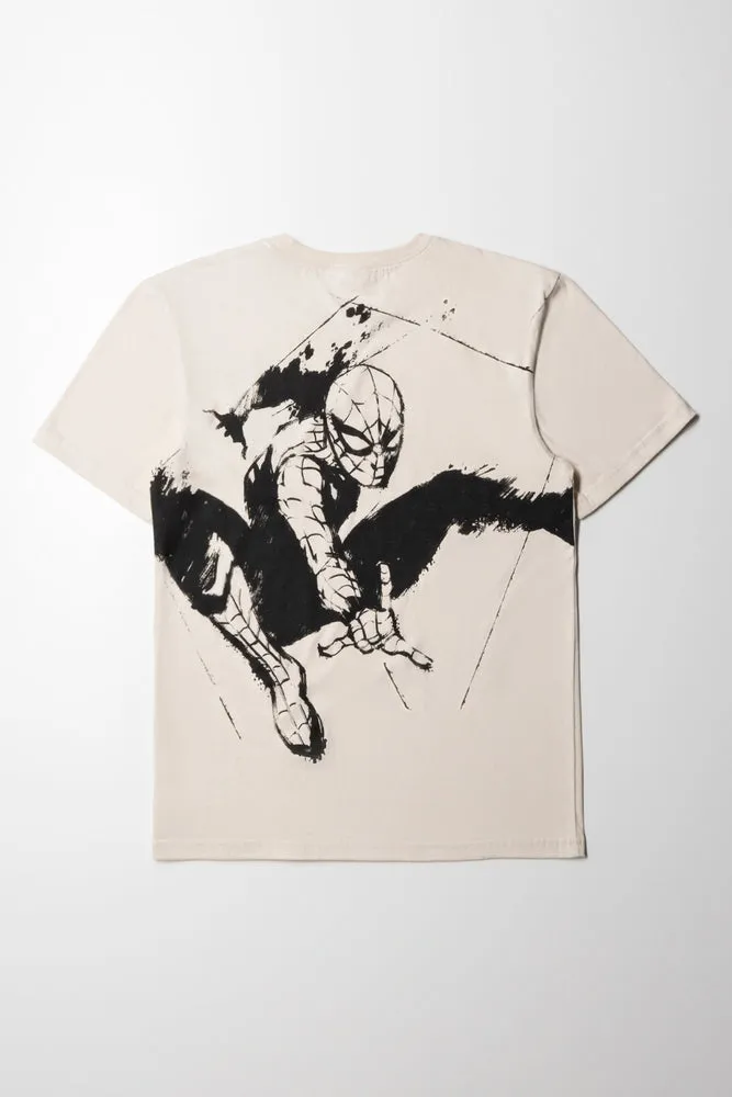 Spider-Man Short Sleeve T-Shirt Cream