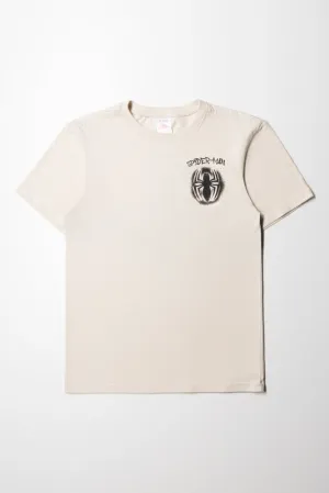 Spider-Man Short Sleeve T-Shirt Cream