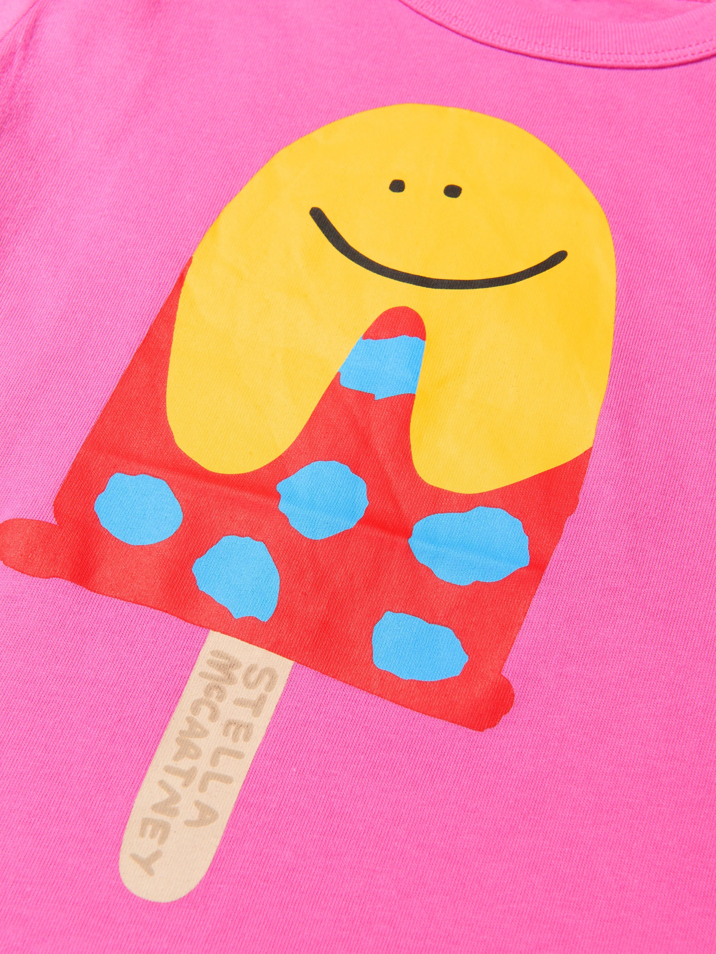 Stella McCartney Girls Cotton Jersey Lolly Print T-Shirt