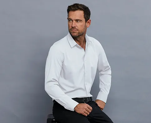Stencil Essential Shirt 2061L Mens L/S Eco-thread Range-(2061L)