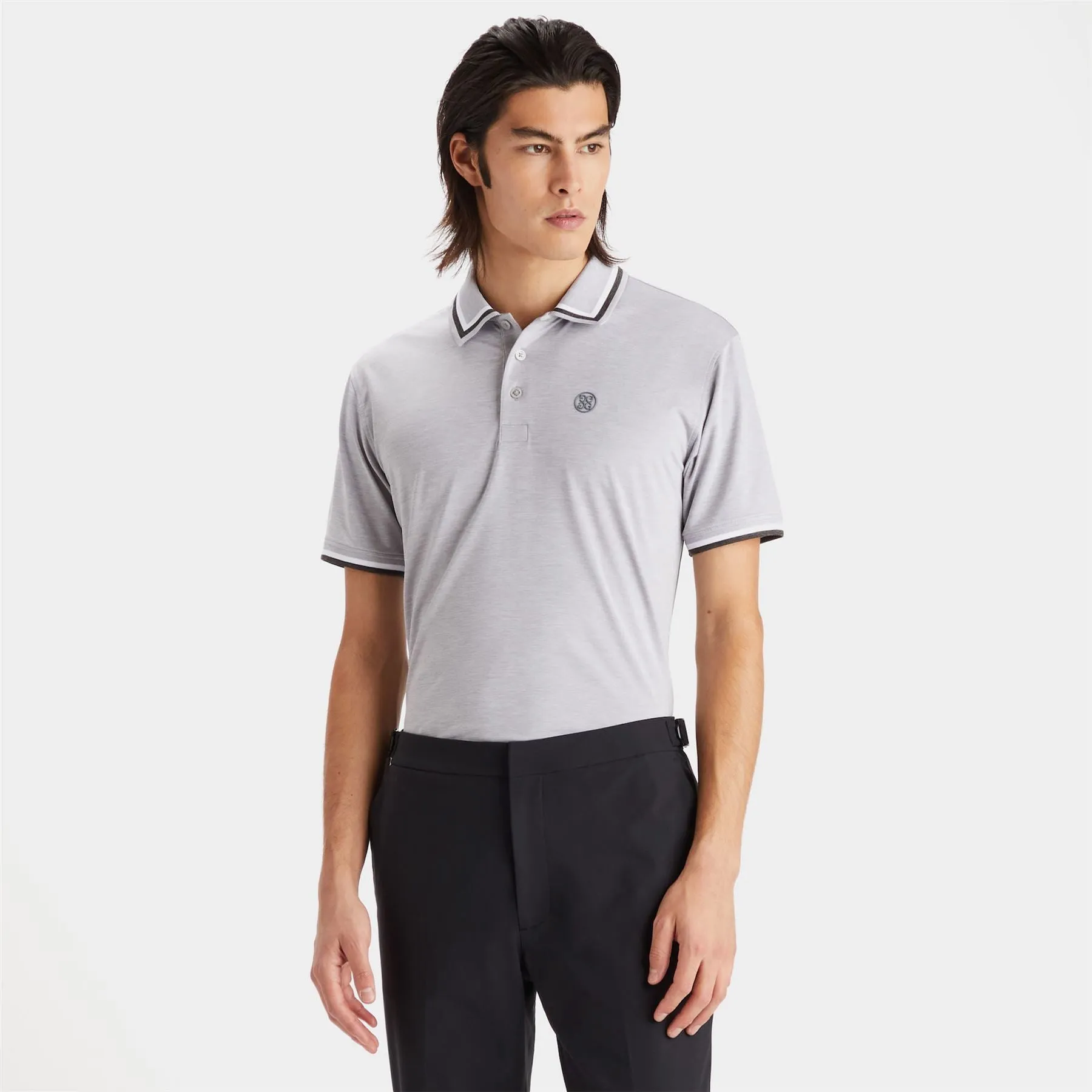 Tux Polo Light Heather Grey - SS23