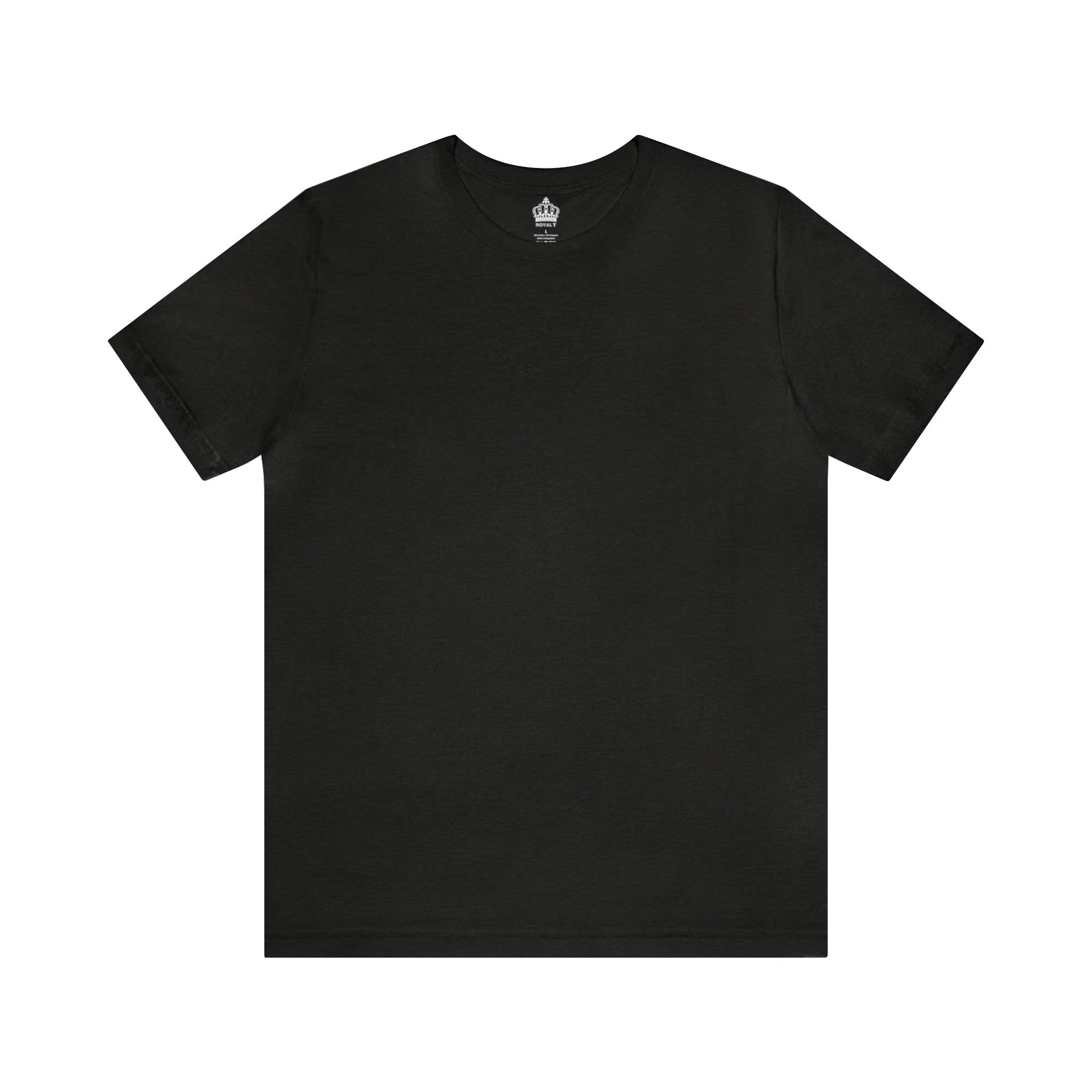 Unisex Jersey Short Sleeve Black Heather T Shirt