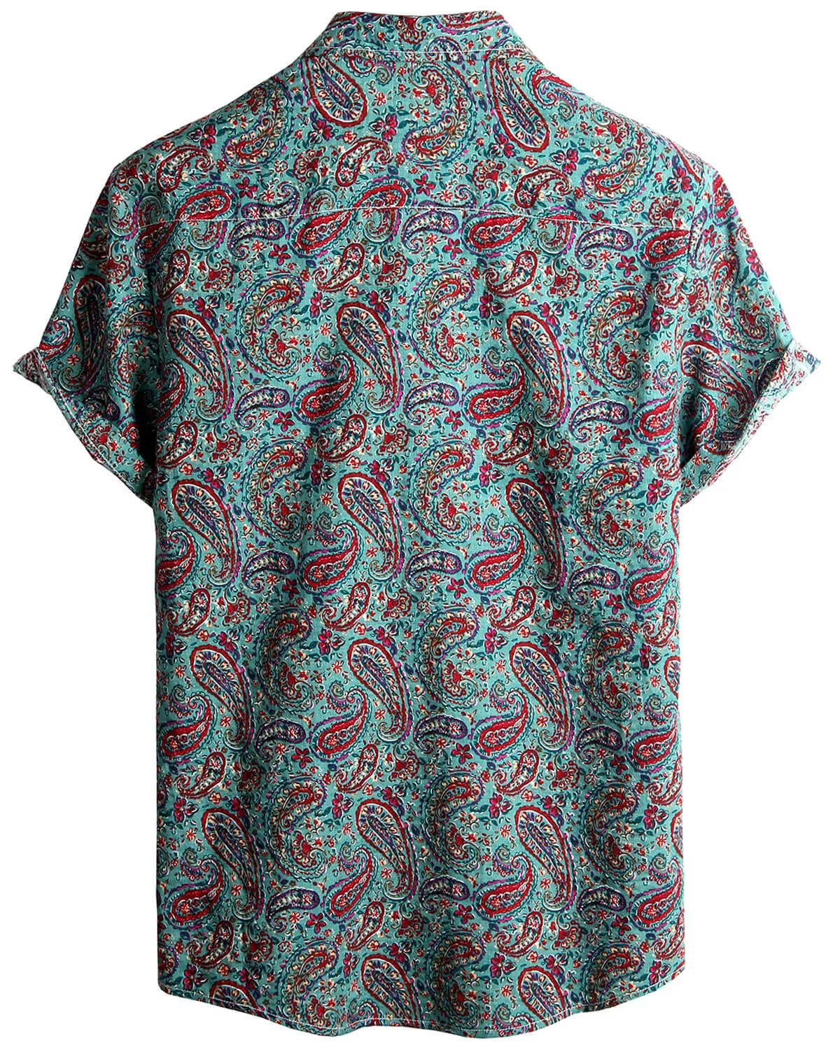 VATPAVE Mens Floral Hawaiian Shirts Short Sleeve Button Down Beach Shirts