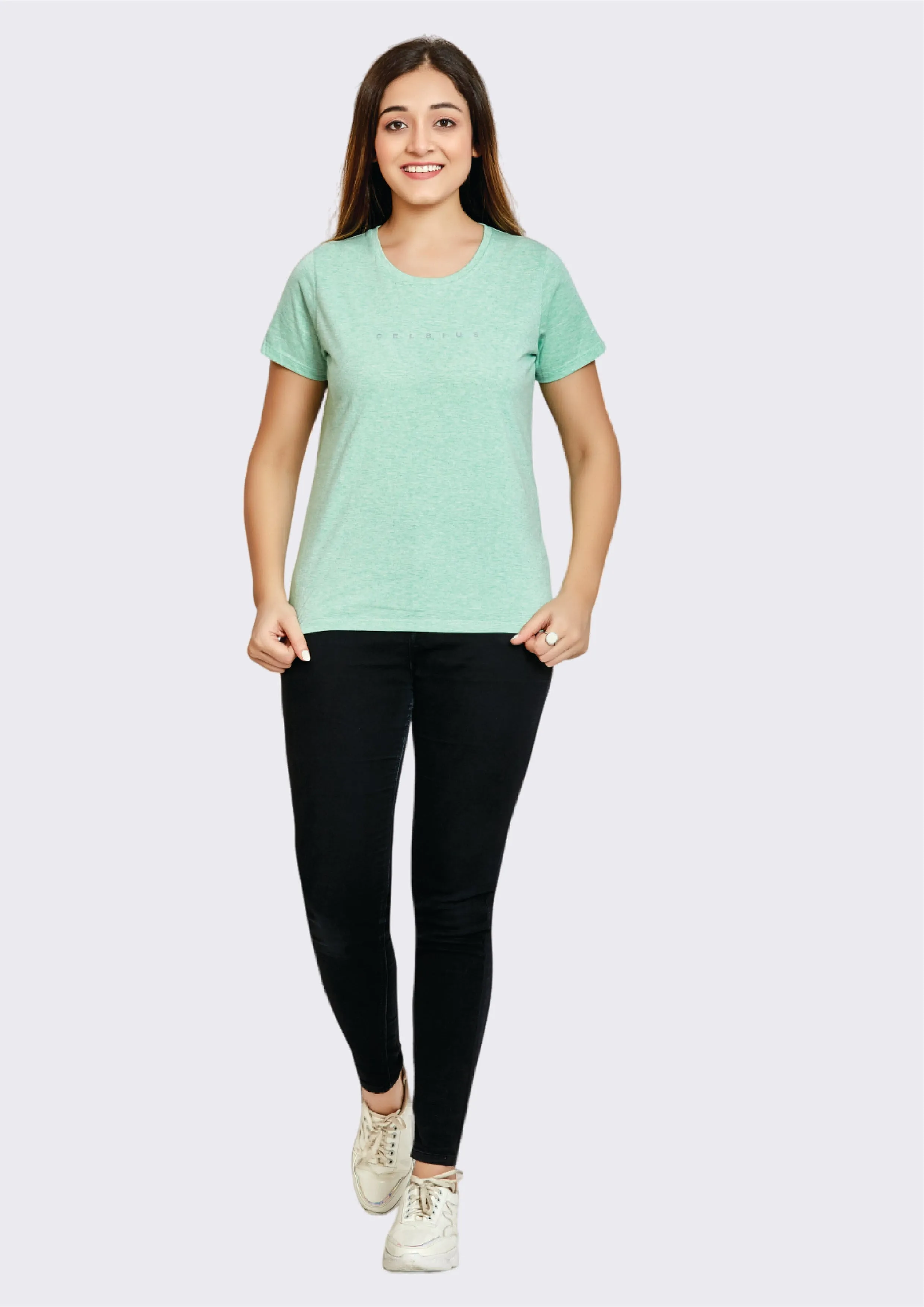 Women pack of Three Round Neck T-Shirt
