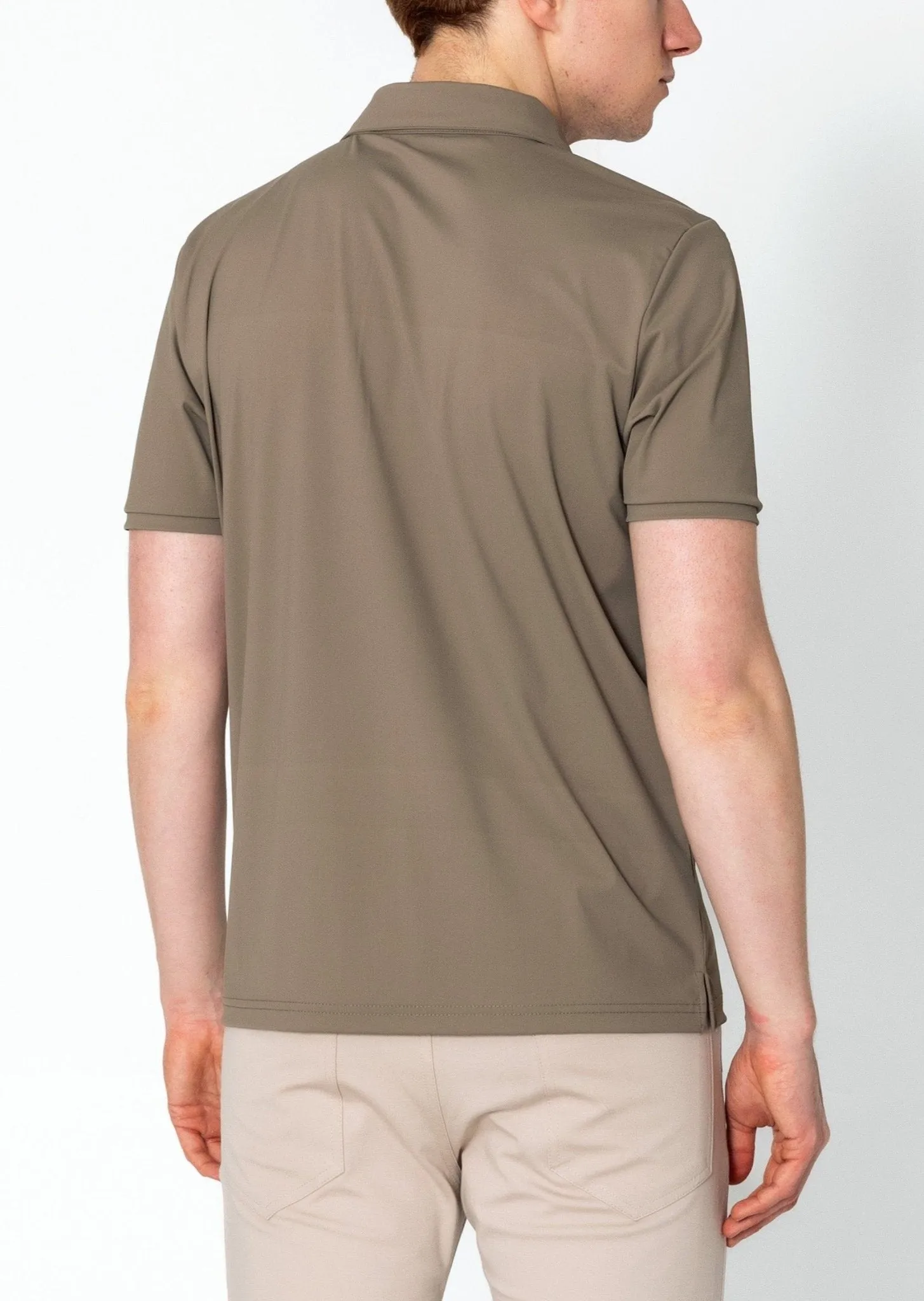 Wrinkle Free Tapered Travel Polo Shirts - Vizon