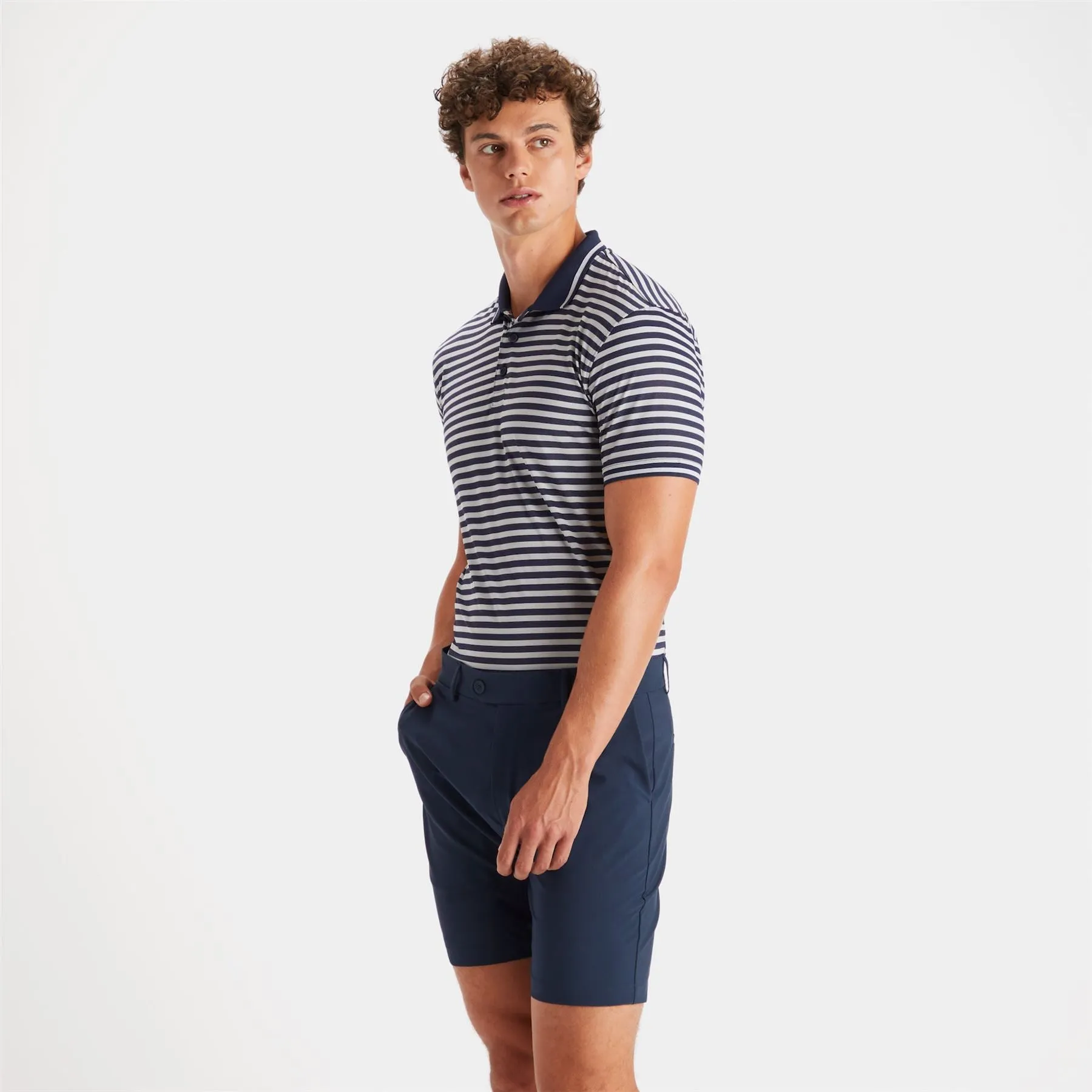 Y/D Perf Jersey Rib Collar Polo Twilight - SS23