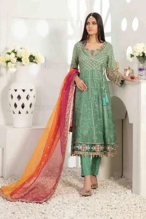 Zora by Tawakkal Semi Stitched 3 Piece Fancy Chiffon Collection'2022-Z-7373